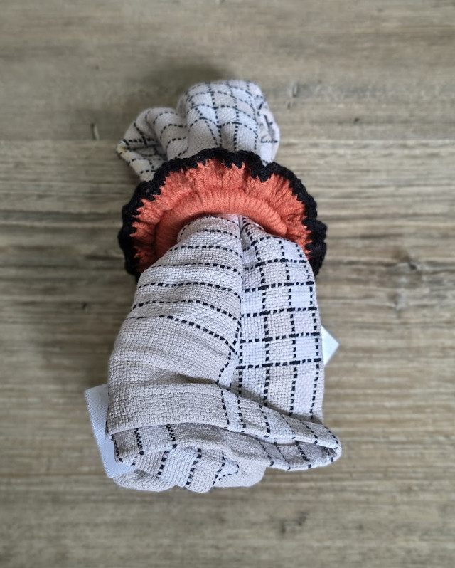 Servilletero Halloween en naranja y negro