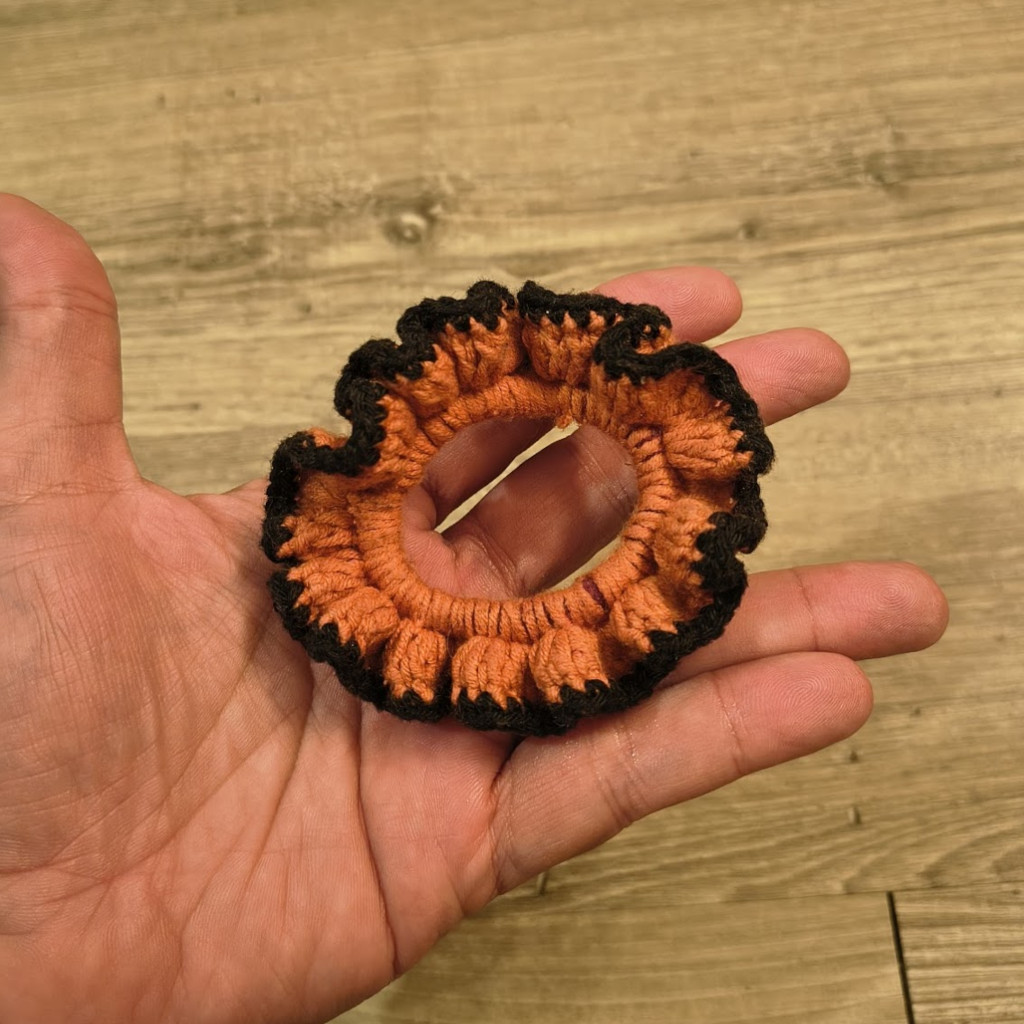 Coletero Halloween en naranja y negro