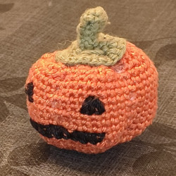 Calabaza de ganchillo improvisada